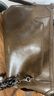 拉菲斯汀包包女包2025新款通勤托特包头层牛皮单肩斜跨设计感饺子包622397 琥珀棕【头层牛皮版 JD专供】 实拍图