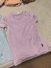 迪卡侬（DECATHLON）速干T恤男女运动户外健身宽松快干吸汗跑步短袖QUMM MH100 女款-薰衣紫 XS 实拍图