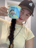 COOKSS蜡笔小新儿童水杯牛奶杯家用杯子陶瓷马克杯早餐杯带刻度生日礼物 实拍图