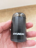 HYUNDAI韩国剃须刀电动男士原元石mini迷你便携款式刮胡刀单头剃胡须刀小钢炮车载生日礼物实用送男友父亲 全配黑六叶款【12核电机+58硬度】普通装 实拍图