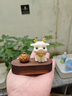 凯尚迪 汽车中控台高档摆件古法车载香薰一鹿平安装饰车用香水车内用品 小鹿+胡桃木底座+绿檀木莲花香囊 实拍图
