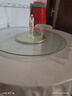 澜虞餐桌转盘家用酒店圆桌转盘钢化玻璃餐厅饭店桌子饭桌旋转桌面餐台 龙凤呈祥 直径80厘米 实拍图