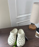 卡骆驰crocs经典云朵老爹鞋洞洞鞋时尚百搭女鞋拖鞋一脚蹬|206750 骨白色-2Y2(含智必星) 38 (240mm) 实拍图