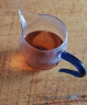 拜杰玻璃公道杯 滤茶器茶漏功夫茶杯高硼硅茶海茶具配件 蓝色360ml 实拍图