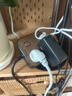 公牛（BULL）20W PD苹果快充插座/插线板/插排/接线板/拖线板 3USB+4孔 黑色木纹全长1.8米 GN-R322Q20 实拍图