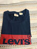 Levi's李维斯情侣美式宽松印花时尚简约舒适潮流纯棉圆领短袖T恤 藏青色 002A0-0002 2XL 实拍图