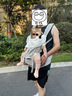 ergobaby美国二狗背带婴儿腰凳Alta全阶段省力通风透气6种背法抱婴凳灰色 实拍图