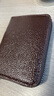 新款高档牛皮质感男士卡包女款小巧超薄防磁银行卡夹证件包卡套 咖啡20卡位+2个镜窗位 实拍图