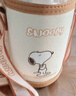 史努比（SNOOPY）儿童保温杯带吸管直饮男女小学生316不锈钢喝水杯子双盖壶500ml咖 实拍图