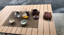 Naturehike挪客星简L01铝合金蛋卷桌便携式户外露营野餐折叠桌 橡木色 中号 实拍图