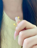 思珠尘足金999S形耳环黄金星星耳饰品圆珠养耳洞螺旋弯钩 约1.4-1.6g 多退少补 实拍图