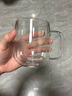 Glasslock茶杯双层玻璃杯家用水杯咖啡杯耐高温泡茶杯办公室高硼硅450ml 实拍图