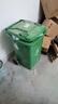 科力邦（Kelibang) 户外垃圾桶 大号加厚100L商用塑料环卫垃圾桶带盖轮工业小区物业翻盖果皮箱 绿色 单个  实拍图