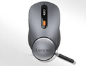 联想（Lenovo） 无线蓝牙双模充电鼠标 蓝牙5.0/3.0 便携办公鼠标人体工学设计 Howard风暴灰充电版 实拍图