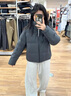 优衣库女装无缝羽绒短茄克/老爸评测外套夹克25秋冬478578 07 青灰色 M /160/84A 实拍图
