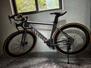 永久公路自行车男女700C弯把破风公路车27级变速成人学生城市运动单车 27速-消光灰+挡泥板+座套 实拍图