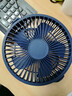 台式静音小风扇USB风扇桌面学生宿舍办公室家用静音电风扇迷你风扇小型便携随身携带 深蓝 6寸大风力|静音低躁|多角度调节|深蓝|直插两档 实拍图