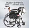 鱼跃(yuwell)轮椅H050钢管升级加固可折叠老人轮椅车老年轻便折叠轮椅 实拍图