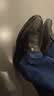 老人头（LAORENTOU）皮鞋男士夏季商务正装鞋套脚头层透气驾车鞋 LJD587 黑镂空41 实拍图
