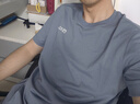 Jack Wolfskin 狼爪T恤男春夏户外运动休闲快干舒适圆领宽松大码短袖男 212-C0459/烟灰蓝 M 175/96A 实拍图