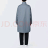 无印良品 MUJI 男式 木棉混 大衣 风衣外套男中长款长袖立领男装AD0VDA4S 中灰色 XL(180/104A) 实拍图