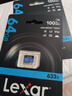 雷克沙（Lexar）64GB TF（MicroSD）存储卡 C10 U3 V30 A1 高速内存卡 读速100MB/s 持久稳定（633x） 实拍图
