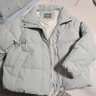 雪中飞短款羽绒服女时尚小个子休闲百搭舒适立领加厚保暖外套天空蓝  M 实拍图