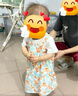 巴拉巴拉女童连衣裙宝宝裙子婴儿公主裙夏装儿童满印洋气甜美气质 白蓝色调00318 100 cm 实拍图