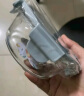 欣美雅（xinmeiya）可微波炉加热玻璃饭盒分隔型便当盒保温上班族学生餐盒套装保鲜盒 岩蓝 400ml *2【冰箱保鲜】 实拍图