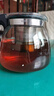 茶壶茶水分离玻璃耐热泡茶壶绿把套装 一壶四杯 黑把单壶1只 实拍图