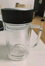 富光双层玻璃杯商务泡茶杯子大容量耐热办公水杯过滤带把银色320ml 实拍图