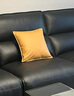 芝华士皮沙发抱枕科技布轻奢客厅靠枕套现代靠垫腰枕大防水北欧 姜黄色 45cm*45cm 枕套 (+三维棉内芯) 实拍图
