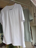 冰丝速干短袖T恤男夏季宽松户外跑步透气短袖男士健身运动服上衣 【高质量冰丝凉感清仓】佰T015白 XL 建议体重120-130斤可穿 实拍图