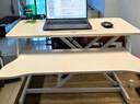 悠品电脑支架升降桌笔记本升降工作台显示器增高升降台站立式办公书桌可折叠气动无级升降白色双层80cm 实拍图