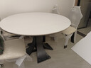 亮郦居政府补贴法式复古伸缩岩板餐桌白色家用意式轻奢窈窕圆形实木餐桌 1.35米+4椅(设计师配套推荐套餐) 实拍图