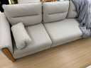 源氏木语布艺沙发现代简约客厅组合家具北欧小户型多色可选转角沙发 【砂砾白】三人+脚蹬2.5m 实拍图