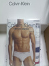 Calvin Klein内衣男士三条装循环提花腰边ck舒适纯色棉质微弹贴身三角内裤男 I03-月光白/枫叶红/海涛蓝 3条 XL 实拍图