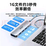 宏碁（acer）USB3.0分线器扩展坞高速4口集线器HUB拓展坞 笔记本电脑转换器转接头延长线 Type-C供电 1米 实拍图