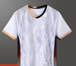 速干型新款羽毛球服套装男女款速干运动服短袖透气比赛 3113男款白色单上衣 L 实拍图