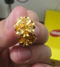 赛菲尔黄金耳饰足金999.9芙蓉耳环花朵耳钉 一对耳饰 约3.25克 实拍图