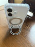 X·ONE无极环MagSafe磁吸指环扣多功能手机支架可旋转时尚磁力吸附镜子创意苹果安卓通用支架2合一 银色【2024升级双磁吸指环扣支架】 实拍图