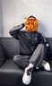 adidas休闲简约三条纹梭织立领夹克外套男装秋季阿迪达斯三叶草   黑色（推荐选大一码）   2XL 实拍图