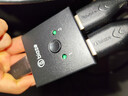 毕亚兹  HDMI双向切换器二进一出4K高清分配器一拖二1分2笔记本电脑主机拓展接显示器投影电视分屏器 实拍图