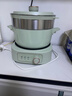 小熊（Bear）电煮锅电火锅小电锅火锅专用锅家用宿舍多功能锅一人用电蒸锅炖蒸煮一体电炒锅分体式小型1-2人 2.5L 【陶瓷油涂层】+蒸笼 DHG-D25G2 实拍图
