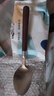 仿胡桃木餐具不锈钢牛排刀叉勺套装西餐餐勺复古餐勺汤勺 尖勺 实拍图