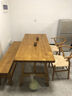 匠谷北欧实木餐桌椅组合原木吃饭桌子家用长方形一桌四椅白蜡木工作台 尺寸颜色支持定制（包安装） 实拍图
