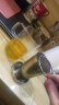 沉弗玻璃沏茶杯不锈钢内胆过滤泡茶杯带盖花茶杯耐热玻璃杯套装可加热 透明手把（500ml） 实拍图