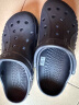 卡骆驰crocs洞洞鞋贝雅男鞋女鞋轻便耐磨一脚蹬拖鞋休闲鞋|10126 深蓝-410 40 (250mm) 实拍图