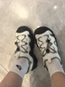 FILA 斐乐官方女鞋复古运动凉鞋猫爪凉鞋溯溪沙滩鞋子 雪白/苔藓绿色-SM 36 实拍图