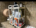 金隆兴厨房小推车置物架多层婴儿用品浴室落地蔬菜零食可移动收纳架 4层 实拍图